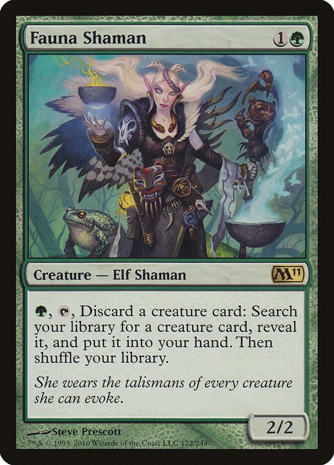 Fauna Shaman 172 card from Magic 2011 (M11)