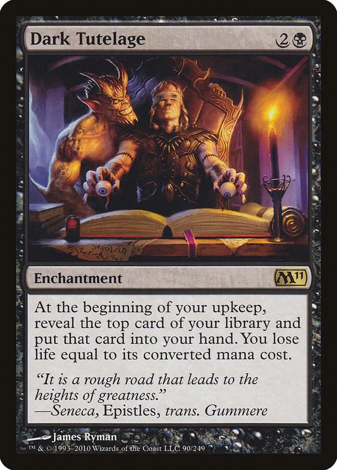 Dark Tutelage 90 card from Magic 2011 (M11)