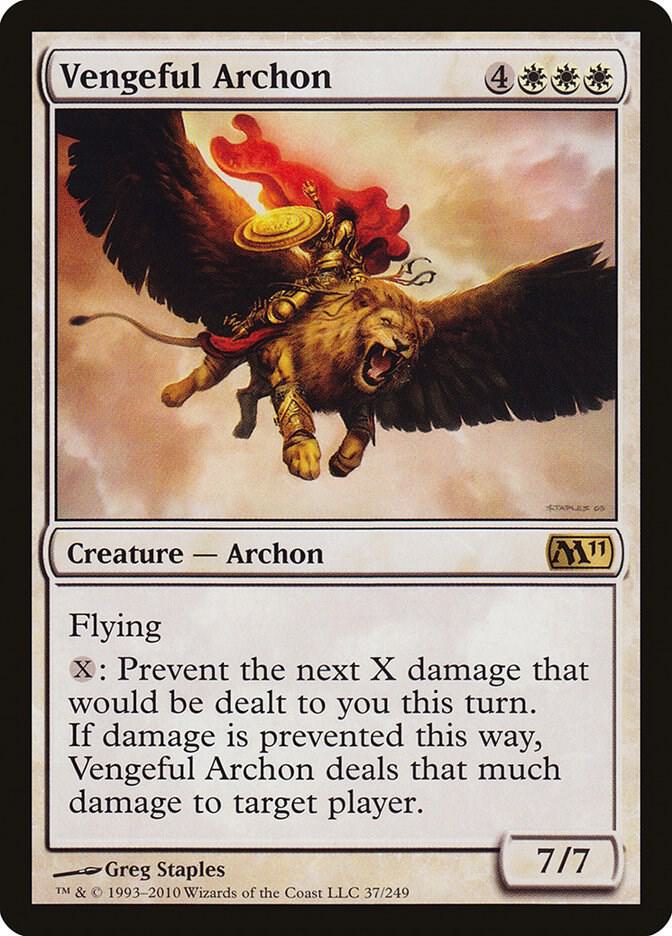 Vengeful Archon 37 card from Magic 2011 (M11)