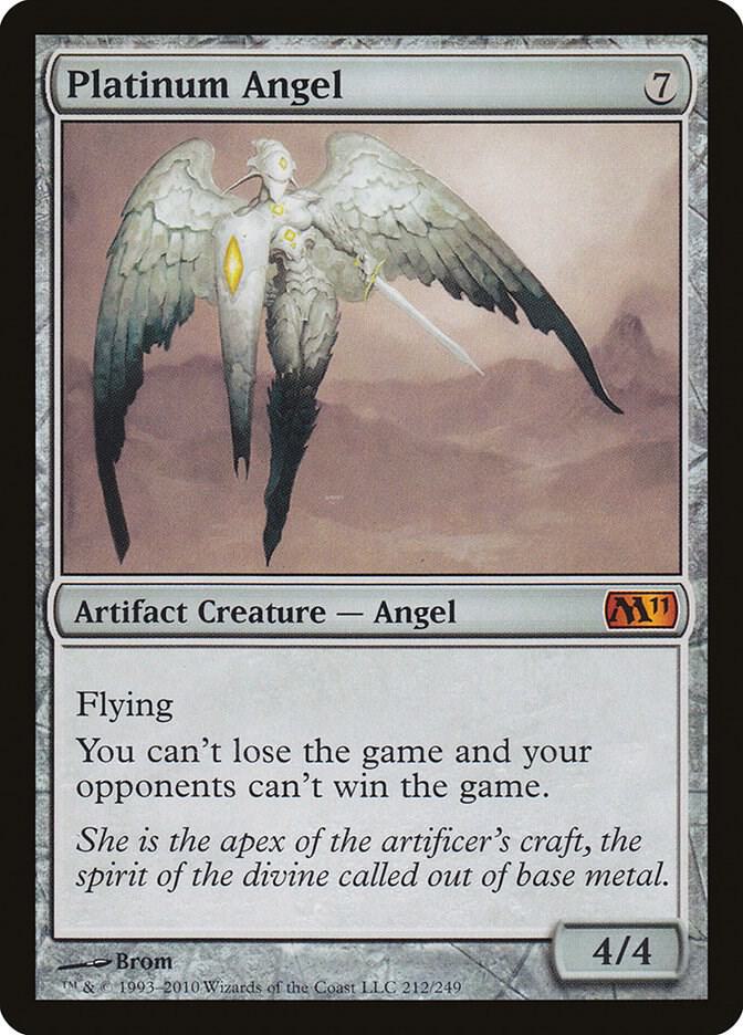 Platinum Angel 212 card from Magic 2011 (M11)