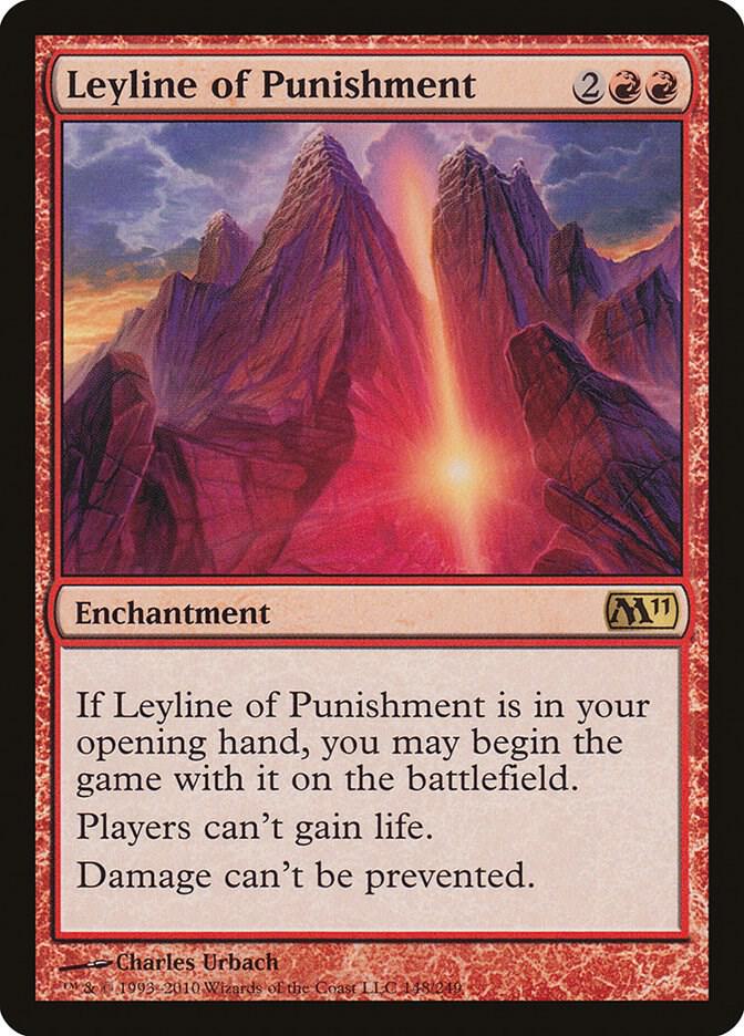 Leyline of Punishment 148 card from Magic 2011 (M11)