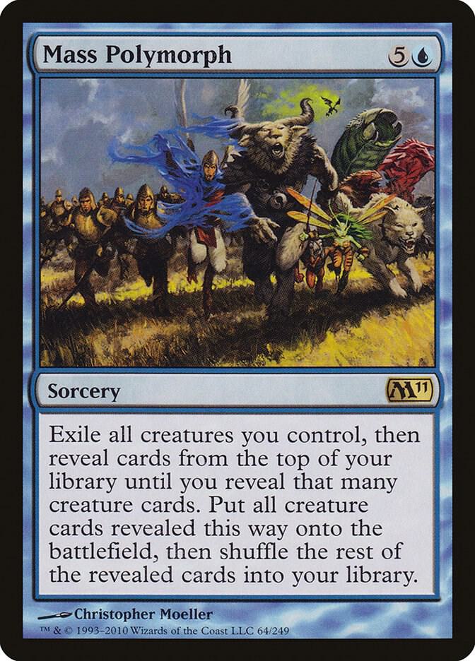 Mass Polymorph 64 card from Magic 2011 (M11)
