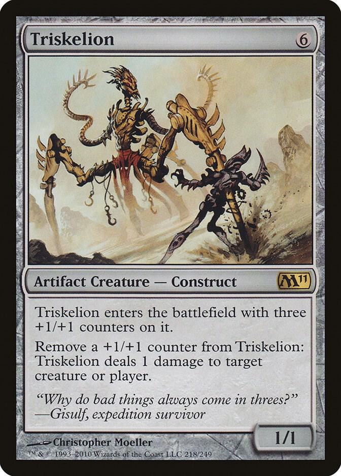 Triskelion 218 card from Magic 2011 (M11)