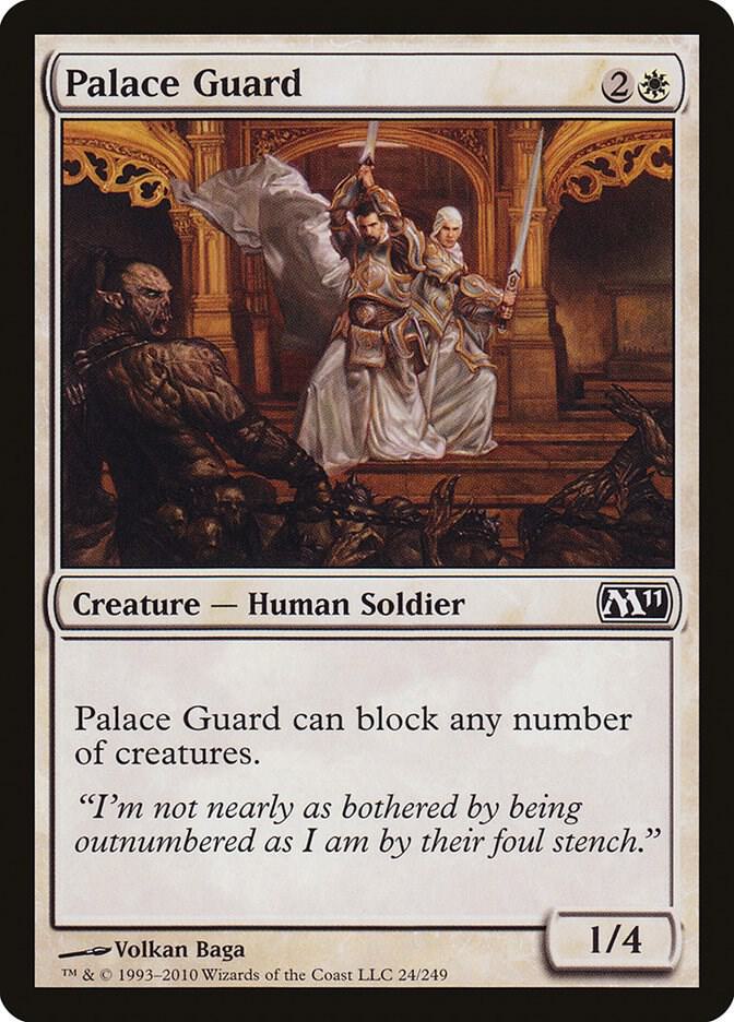 Palace Guard 24 card from Magic 2011 (M11)