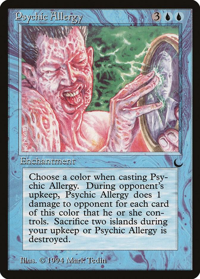 Psychic Allergy card from The Dark