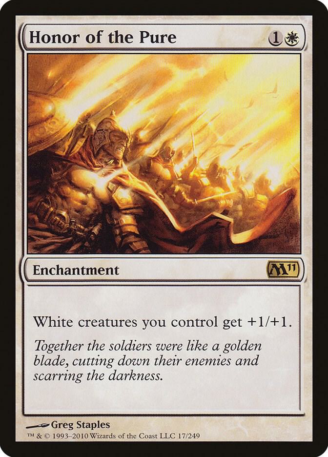 Honor of the Pure 17 card from Magic 2011 (M11)