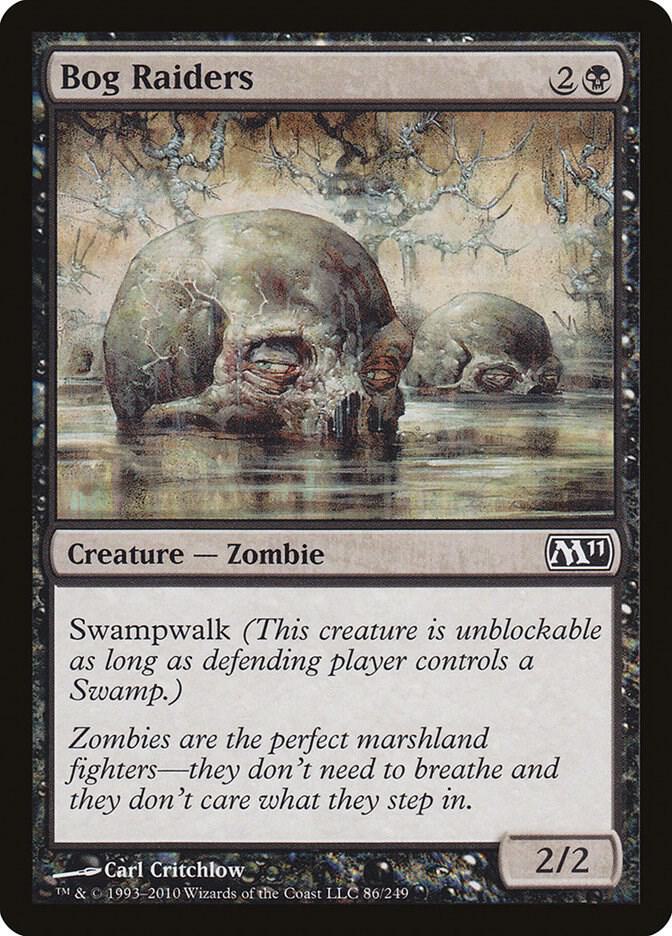 Bog Raiders 86 card from Magic 2011 (M11)