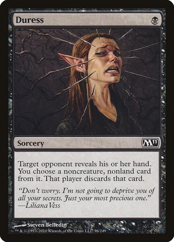 Duress 96 card from Magic 2011 (M11)