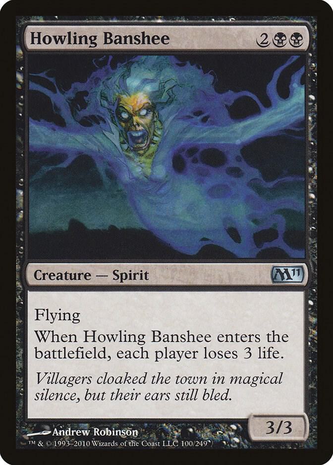 Howling Banshee 100 card from Magic 2011 (M11)