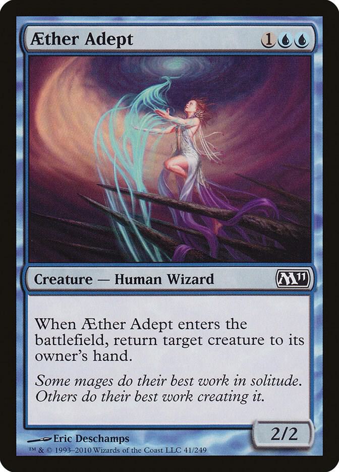 Aether Adept 41 card from Magic 2011 (M11)