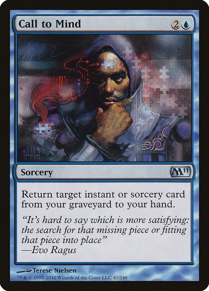 Call to Mind 47 card from Magic 2011 (M11)