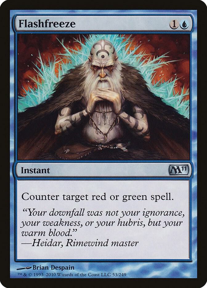 Flashfreeze 53 card from Magic 2011 (M11)