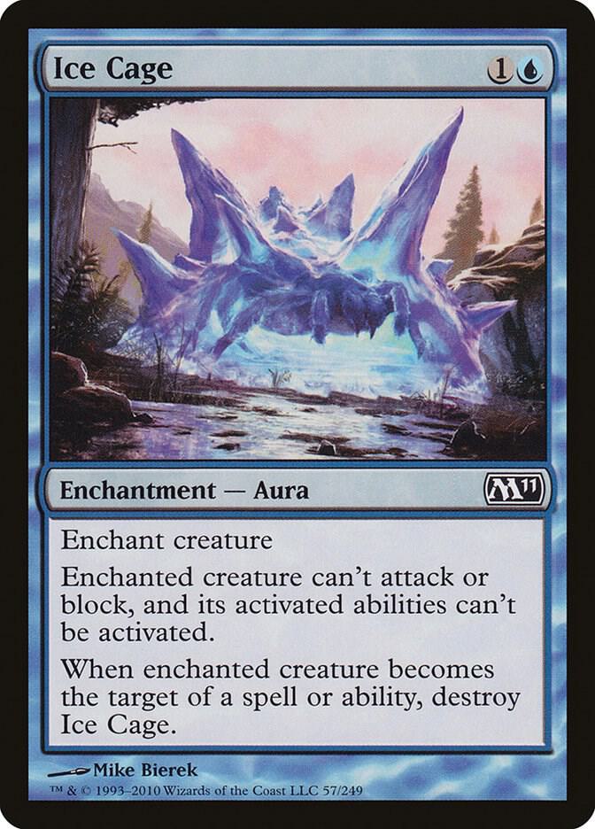 Ice Cage 57 card from Magic 2011 (M11)