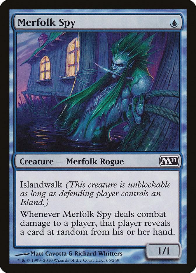 Merfolk Spy 66 card from Magic 2011 (M11)