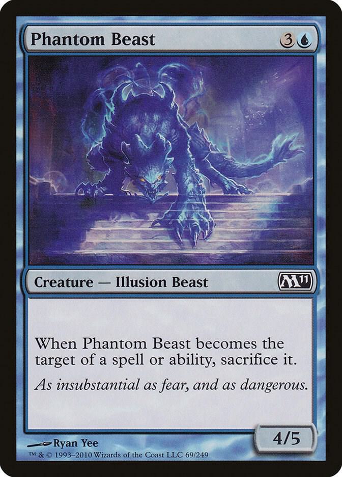Phantom Beast 69 card from Magic 2011 (M11)