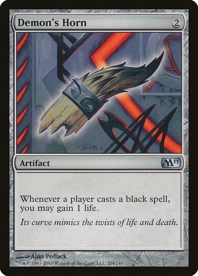 Demon's Horn 204 card from Magic 2011 (M11)