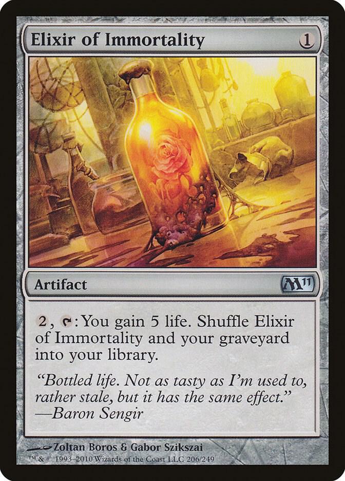 Elixir of Immortality 206 card from Magic 2011 (M11)