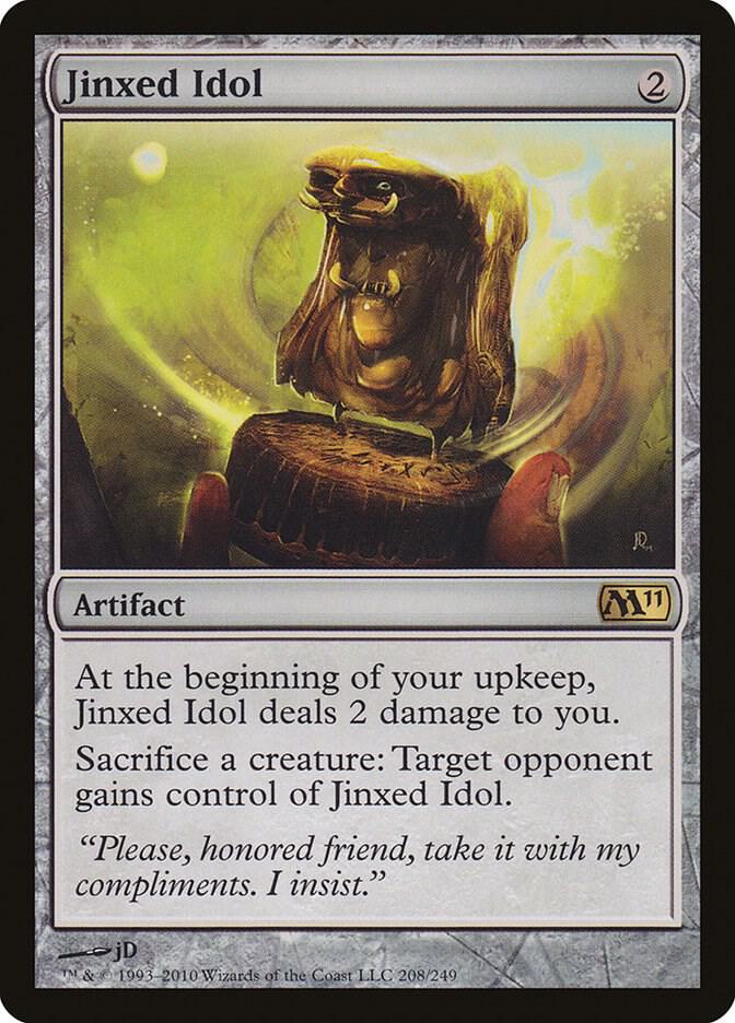 Jinxed Idol 208 card from Magic 2011 (M11)