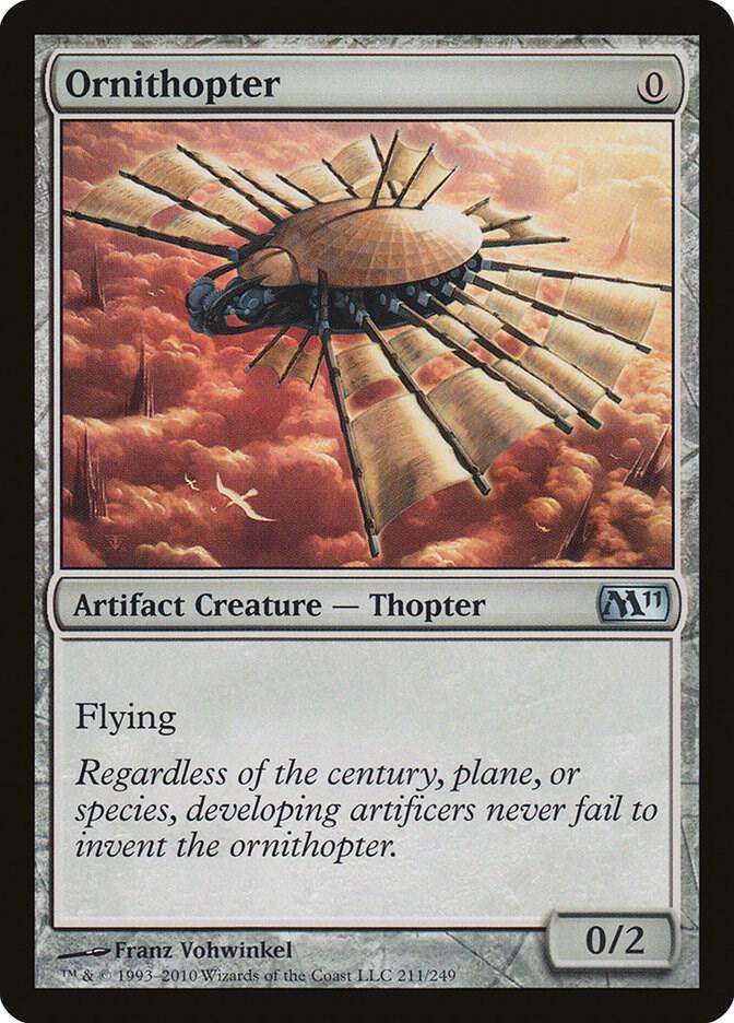 Ornithopter 211 card from Magic 2011 (M11)