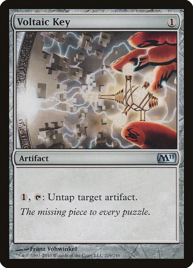 Voltaic Key 219 card from Magic 2011 (M11)