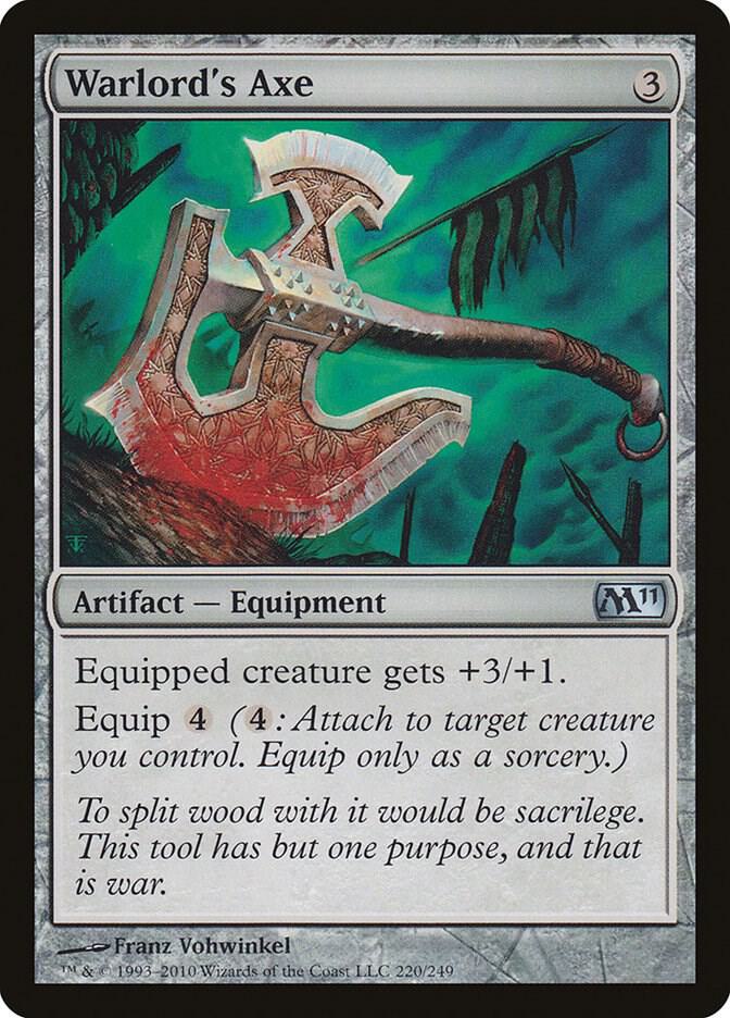 Warlord's Axe 220 card from Magic 2011 (M11)