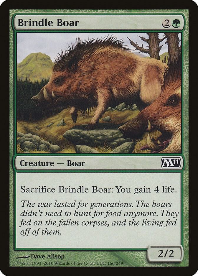 Brindle Boar 166 card from Magic 2011 (M11)