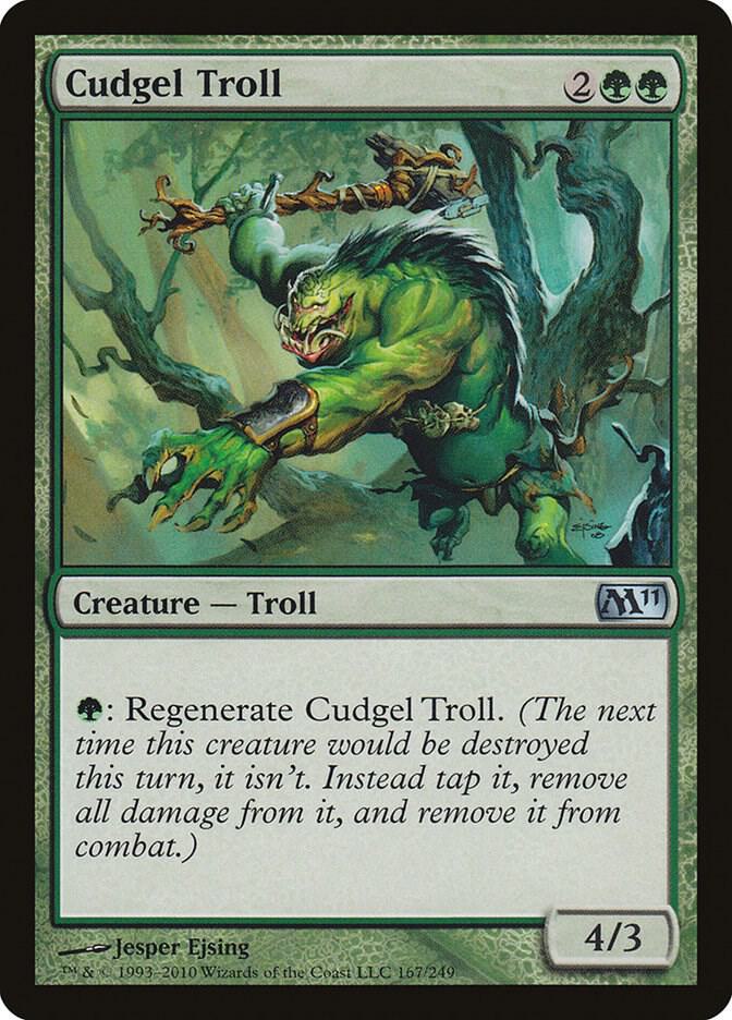 Cudgel Troll 167 card from Magic 2011 (M11)