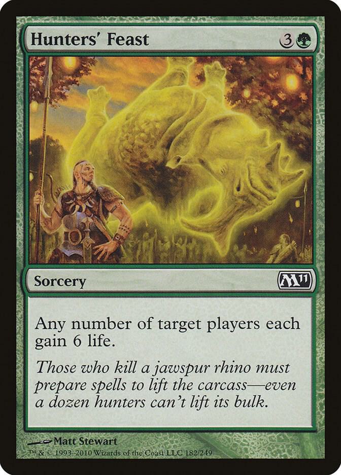 Hunters' Feast 182 card from Magic 2011 (M11)