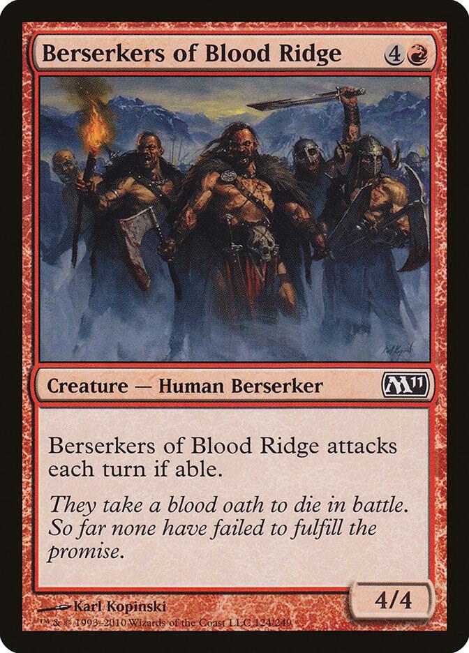 Berserkers of Blood Ridge 124 card from Magic 2011 (M11)
