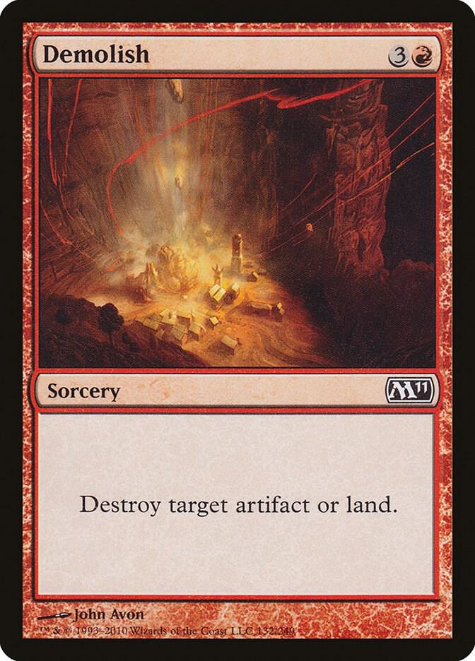 Demolish 132 card from Magic 2011 (M11)