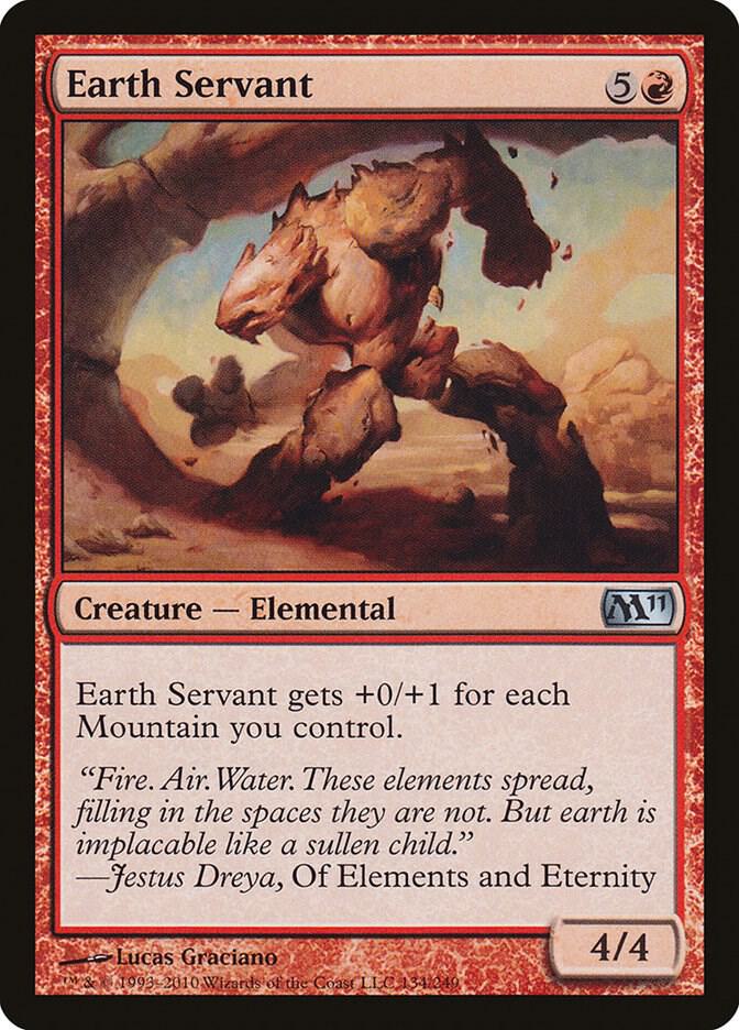 Earth Servant 134 card from Magic 2011 (M11)