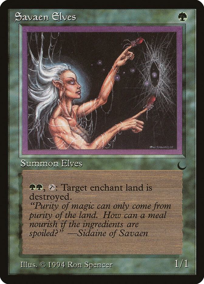 Savaen Elves card from The Dark