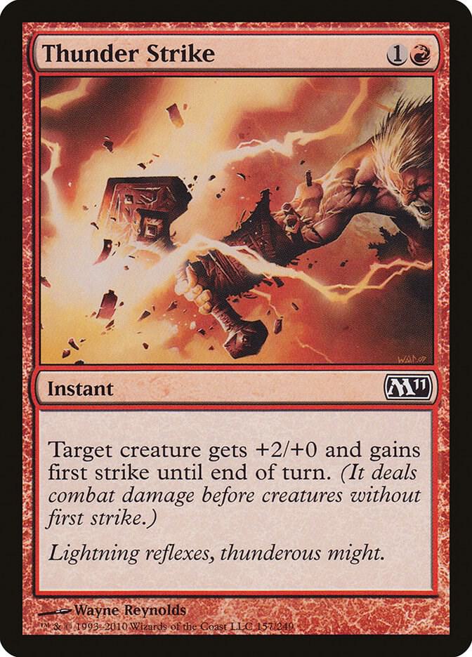 Thunder Strike 157 card from Magic 2011 (M11)