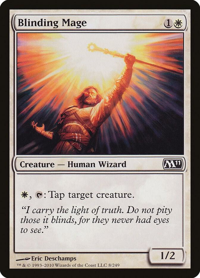 Blinding Mage 8 card from Magic 2011 (M11)