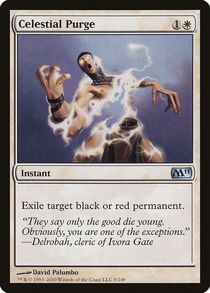 Celestial Purge 9 card from Magic 2011 (M11)