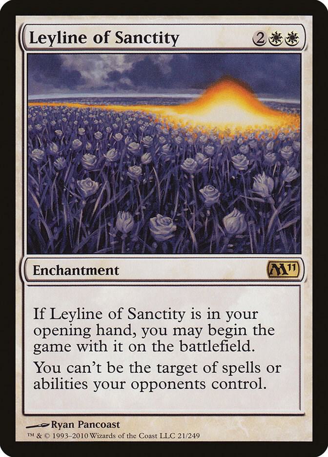 Leyline of Sanctity 21 card from Magic 2011 (M11)
