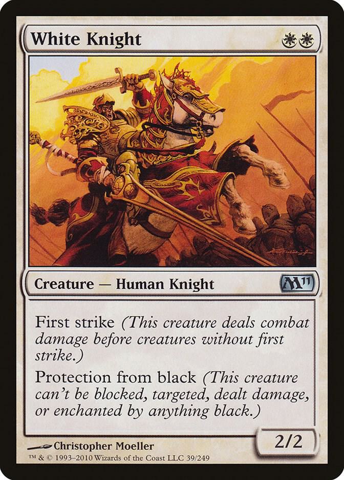 White Knight 39 card from Magic 2011 (M11)
