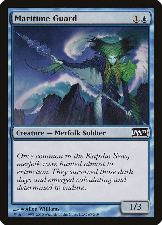 Maritime Guard 63 card from Magic 2011 (M11)