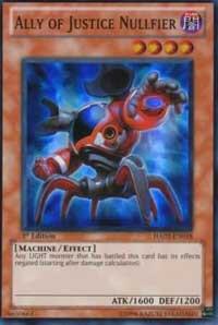 Ally of Justice Nullfier HA02-EN018 card from Hidden Arsenal 2