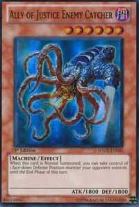 Ally of Justice Enemy Catcher HA02-EN020 card from Hidden Arsenal 2