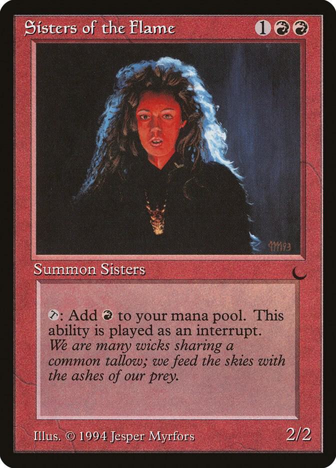 Sisters of the Flame card from The Dark