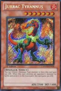 Jurrac Tyrannus HA02-EN038 card from Hidden Arsenal 2