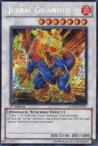 Jurrac Giganoto HA02-EN057 card from Hidden Arsenal 2
