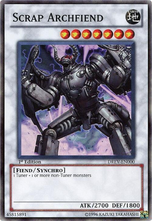 Scrap Archfiend DREV-EN000 card from Duelist Revolution