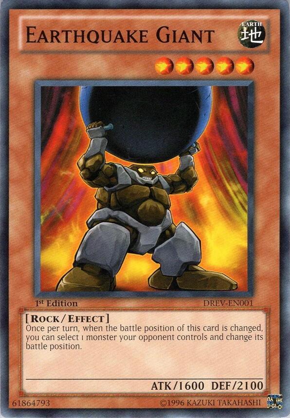 Earthquake Giant DREV-EN001 card from Duelist Revolution