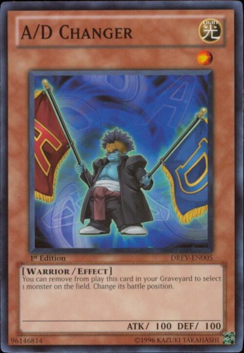 A/D Changer DREV-EN005 card from Duelist Revolution
