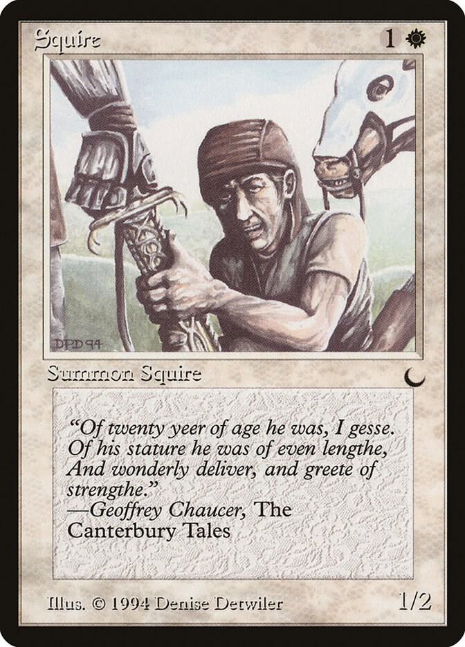 Squire card from The Dark