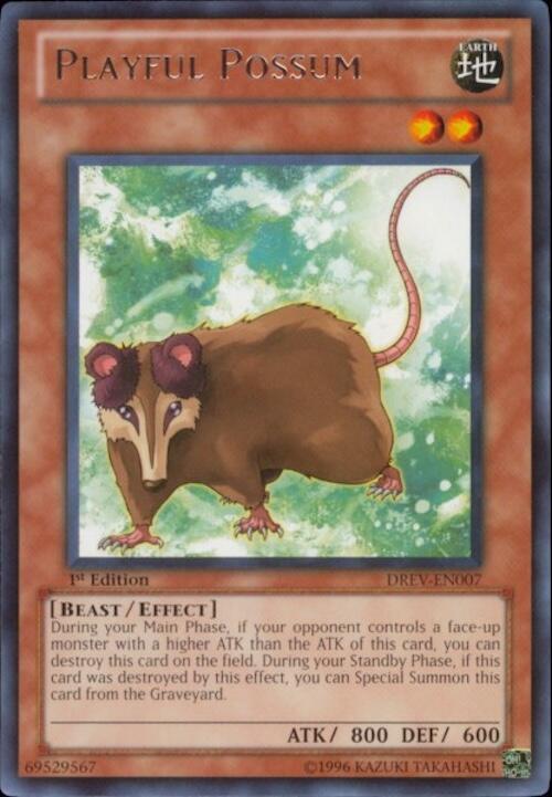Playful Possum DREV-EN007 card from Duelist Revolution