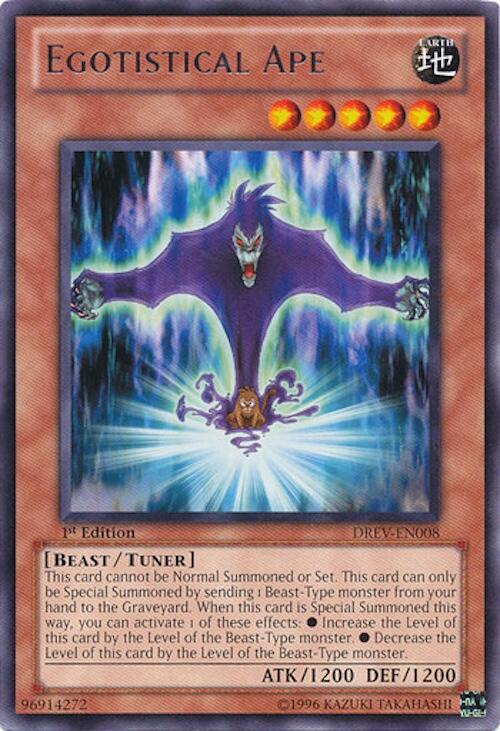 Egotistical Ape DREV-EN008 card from Duelist Revolution