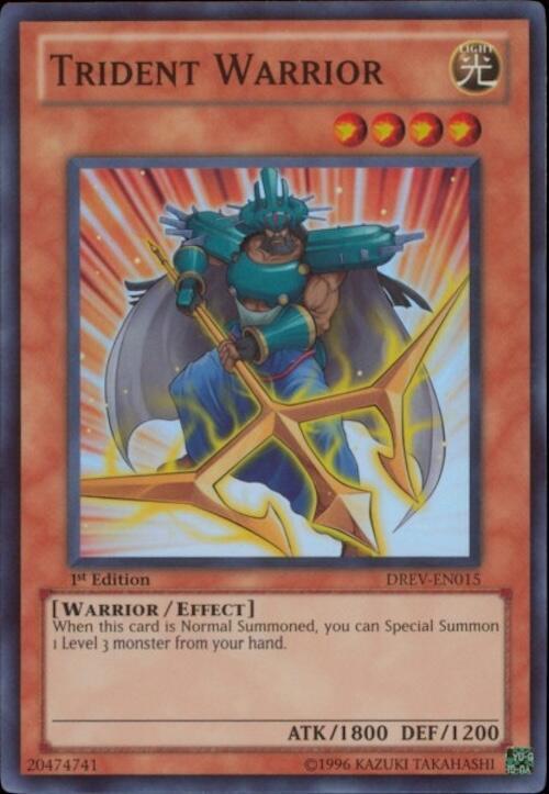 Trident Warrior DREV-EN015 card from Duelist Revolution